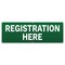 Signmission Registration Here Banner Concession Stand Food Truck Single Sided B-72-30143 - alternate 1